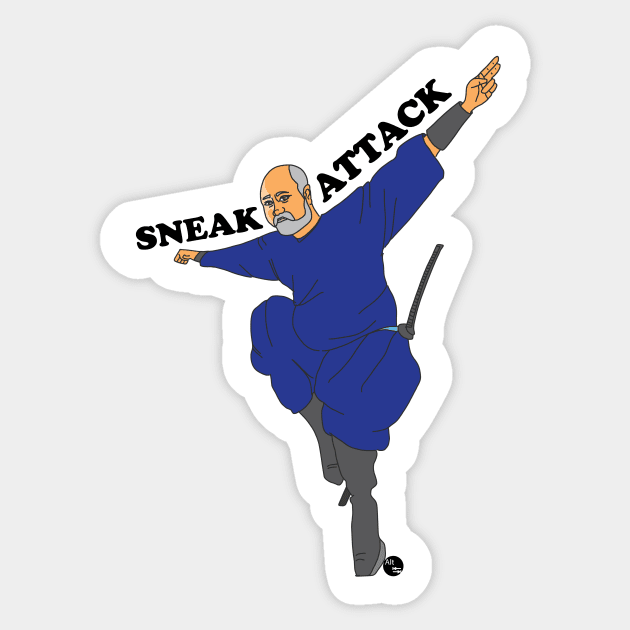 Mr Kim Kim's Convenience Sneak Attack Sticker by AltTabStudio